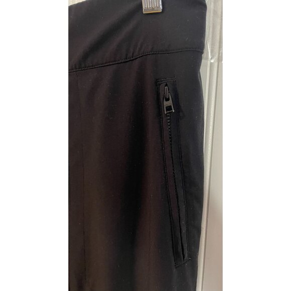 Athleta Black Stretch Cargo Pants Size 14P With Zipper Pockets - Picture 10 of 15